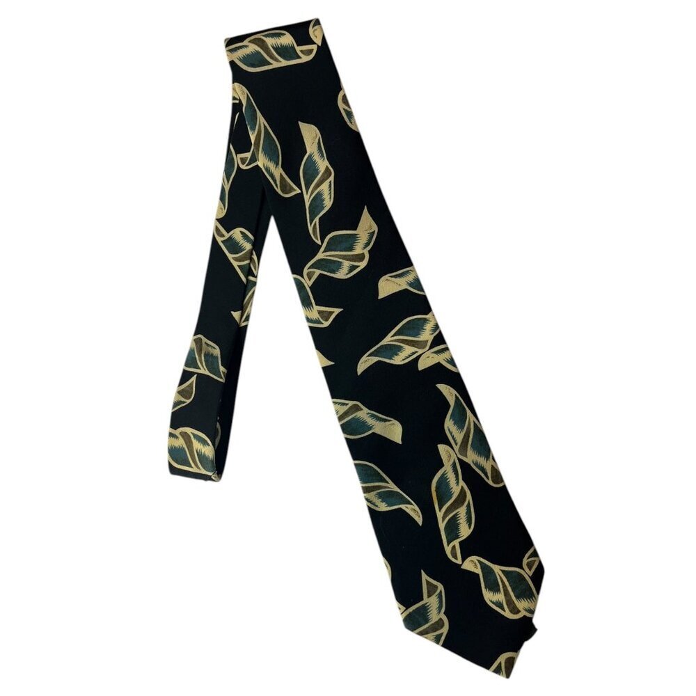 Robert Stock 100% Silk Tie Abstract Retro 56.5" X‎ 3.5"